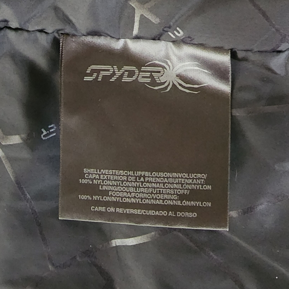 Spyder Xscape Quilted Winter Coat Full Zip Jacket in Black Womens Size 10 - Picture 3 of 5